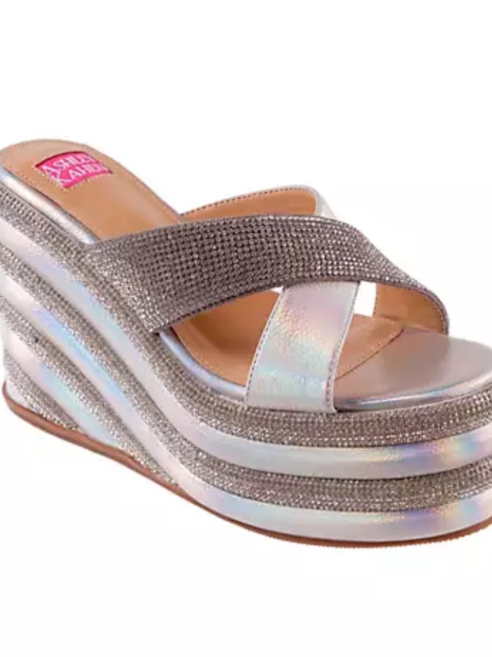 🩷ASHLEY KAHEN🩷NWT! CARNIVAL PLATFORM WEDGE SANDAL! GORGEOUS!